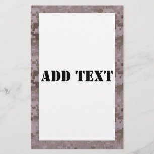 Digital Desert Camouflage with White