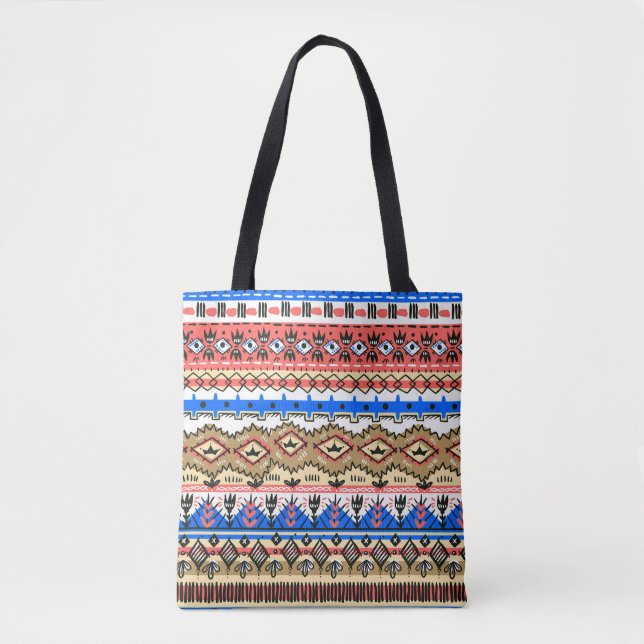 digital design textile shirts borders tote bag (Front)