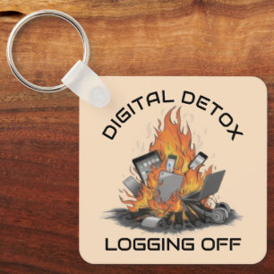Digital Detox Key Ring