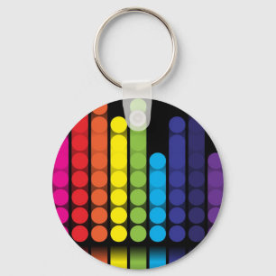 Digital Dots Key Ring
