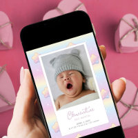 Digital Download Baby Rainbow Custom Photo Birth