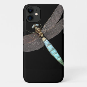 Digital Dragonfly Close Up on Black Case-Mate iPhone Case