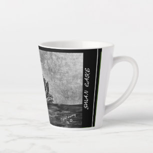 Digital drawing Swan Lake LS Latte Mug