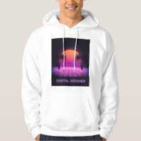 Digital Dreamer Oversized Synthwave Hoodie