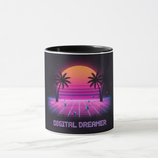Digital Dreamer Two-Tone Coffee Mug (Center)