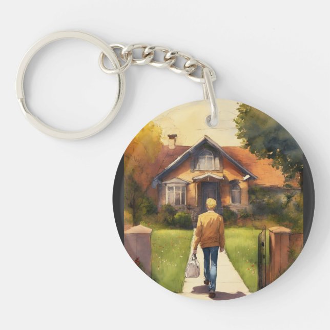 "Digital Dreams: Wearable Wonders"? Key Ring (Front)