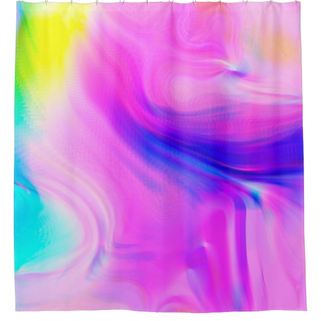 Digital effects. Multicolor abstract background. C Shower Curtain (Front)