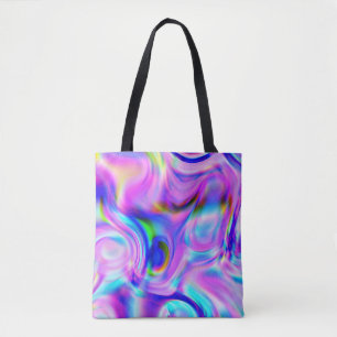 Digital effects: multicolor abstract pattern. tote bag