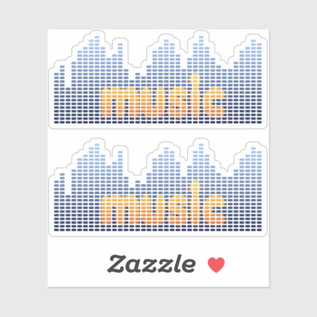 Digital Equalizer Music Wave Wall (Sheet)