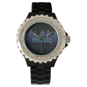 Digital Equalizer Music Wave Wall Watch