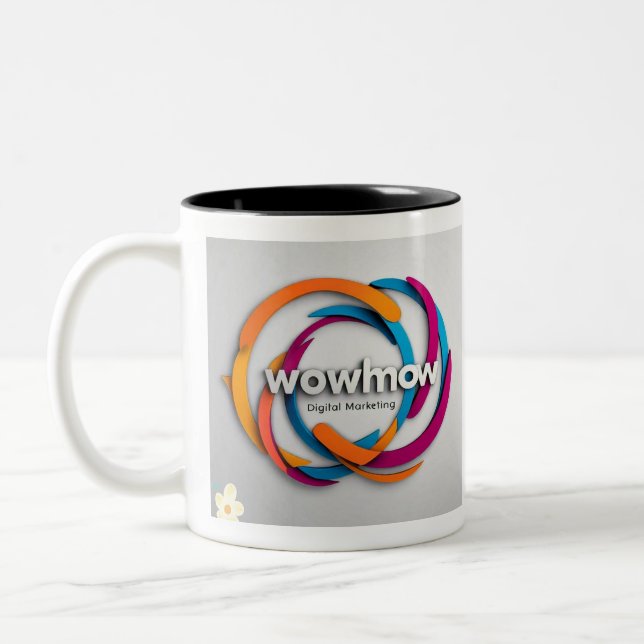 "Digital Excellence" Two-Tone Coffee Mug (Left)