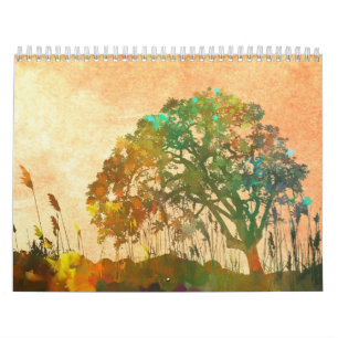 Digital Fantasy Abstract Painting Art 2025 Calendar