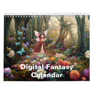 Digital Fantasy Abstract Painting Art 2026 Calendar