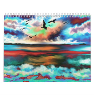 Digital Fantasy Abstract Painting Art Calendar