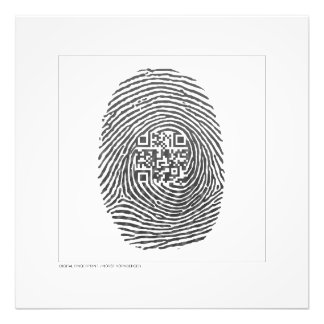DIGITAL FINGERPRINT PHOTO PRINT