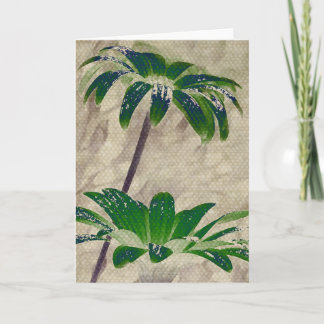Digital Flower Art Greeting Card