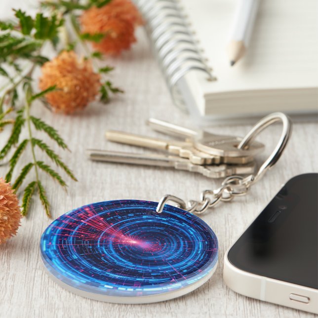 Digital Fortress: The Secure Stream Key Ring (Front Right)