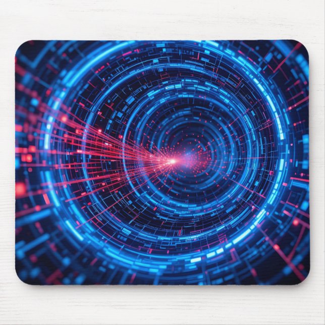 Digital Fortress: The Secure Stream Mouse Pad (Front)