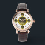 DIGITAL GEM STONE  gold grey agate Watch<br><div class="desc">Elegant , classy and unique design with a vibrant 3D gem stone -Digital printing design by BALDESIGN3D (c)</div>