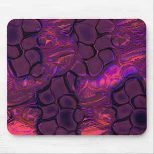 Digital gothic rounded pieces in burnt pink wine   mouse pad