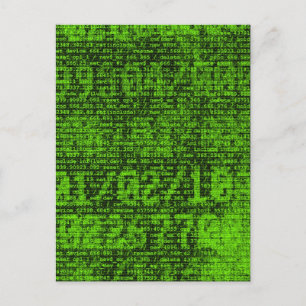 Digital Green Postcard