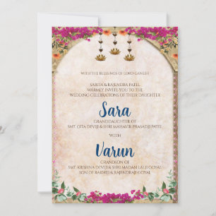 Digital Hindu Wedding card Indian wedding card