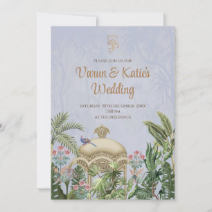 Digital Hindu wedding invite as Indian invitation