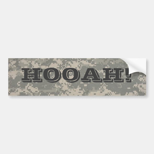 digital, HOOAH! Bumper Sticker (Front)