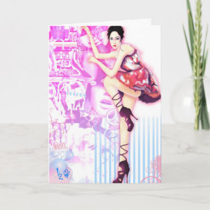 Digital illustration inspired "Vogue China - Princ Card