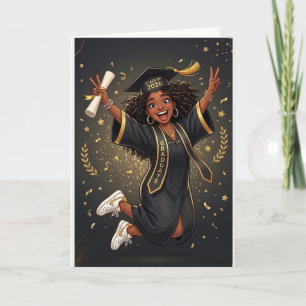 Digital illustration of a young Black man wearing Card