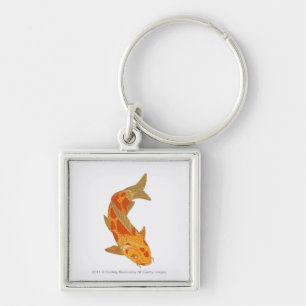 Digital illustration of Koi Carp Key Ring