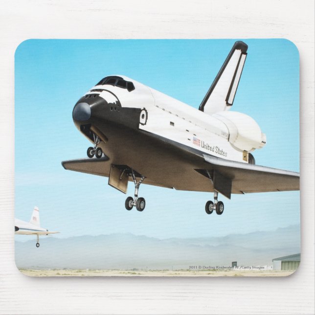 Digital illustration of Space Shuttle Mouse Pad (Front)