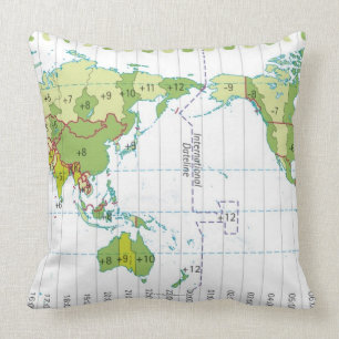Digital illustration of world map showing time cushion