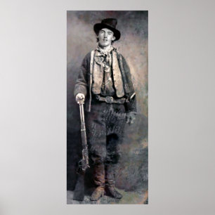 Digital Impressionist BILLY the KID Poster