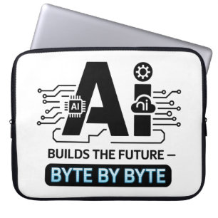 Digital Innovation Computer Science AI Art Laptop Sleeve