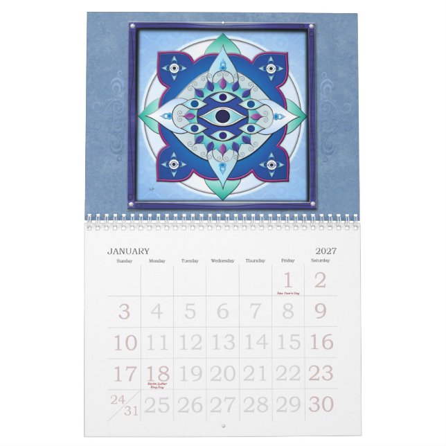 Digital Inspiration-Mandala 2015 Calendar (Jan 2027)