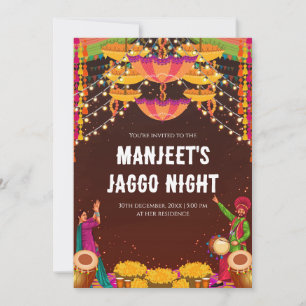 Digital Jago Night invitation Jaggo invites