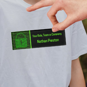 Digital Lock - Web & Data Security for Cyber Team Name Tag