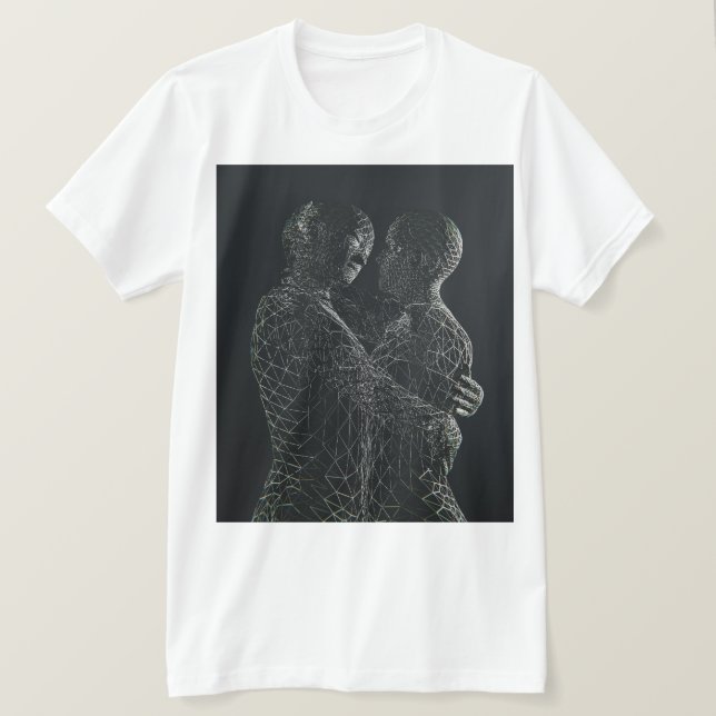 Digital Love Connection Graphic T-Shirt (Design Front)