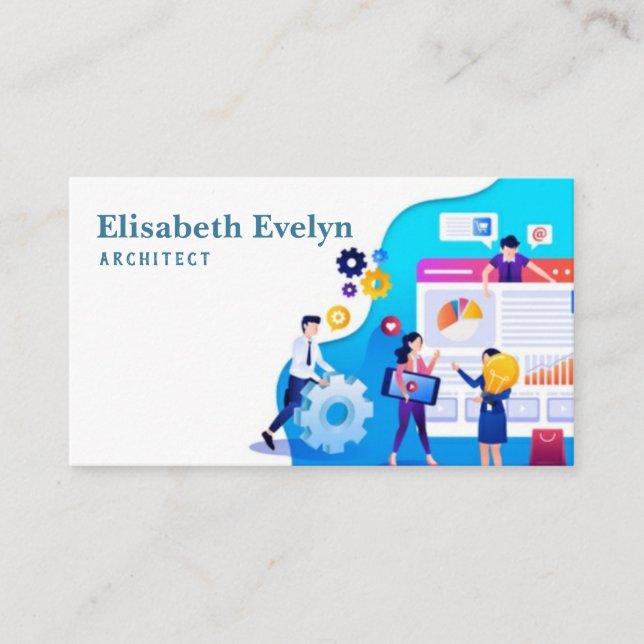Digital marketing business card (Front)