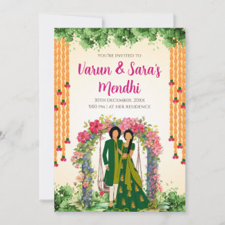 Digital Mehendi invitation & Wedding Mehndi invite