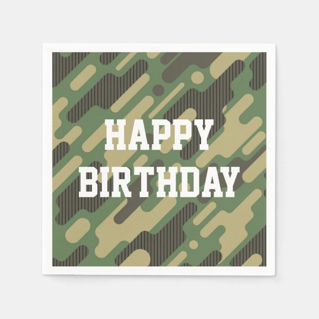 Digital Military Camouflage Napkin (Front)