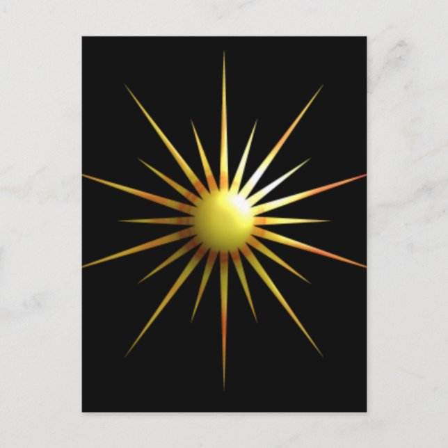 Digital Modern Sun Postcard (Front)