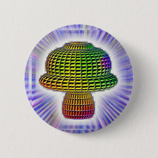 Digital Mushroom 6 Cm Round Badge