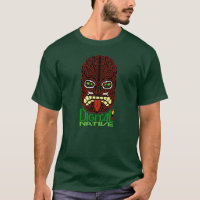Digital Native 8-bit Pixel Art Tiki Islander Mask