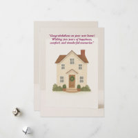 Digital New Home Congratulations Card