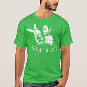 Digital Nomad Astronaut CPU Computer by Tobe Fonse T-Shirt