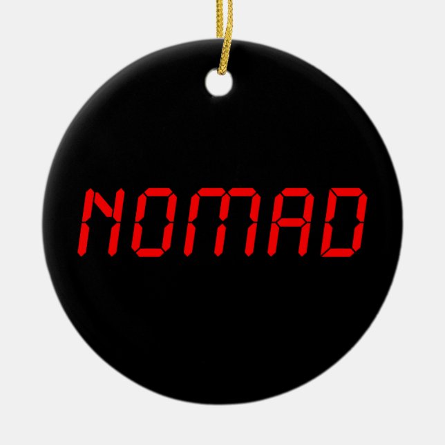 DIGITAL NOMAD CERAMIC TREE DECORATION (Front)