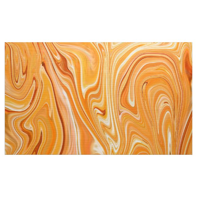 Digital Orange Marbled Texture3 Fabric (Yard)