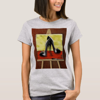 Digital Painting of a Painting of Black Stiletto's T-Shirt